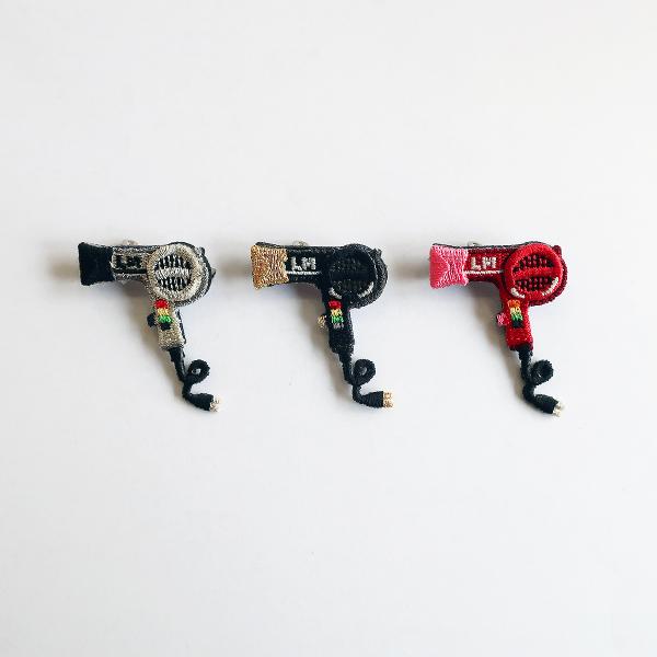 LM・エルム ブローチ ドライヤー  /  立体刺繍アクセサリー