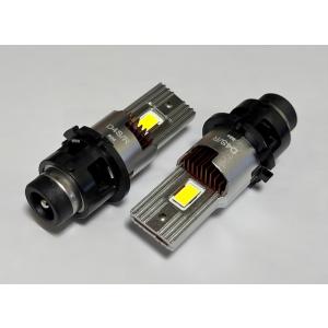[純正HIDと同じサイズ] D4S/R／純正交換用 LEDヘッドライト／12000ルーメン x 2・6000K／12V車用（車検対応）｜mine-shop