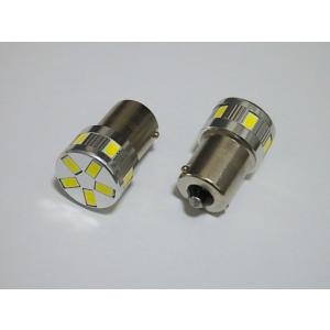 G18 (BA15S) シングル／5730 Power LED(11pcs) 500LM（6000K）２個セット｜mine-shop