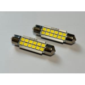 T10 x 39,42,44mm／2,4W POWER 2835 LED／ホワイト 6000K／単品...