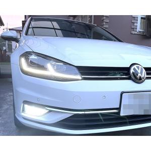 フォルクスワーゲン ゴルフ７TSI／LEDフォグランプ／CANBUS内蔵 C.O.B・2000LM（...