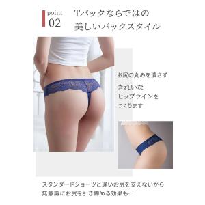 Tバック シームレス ショーツ レディース レ...の詳細画像5
