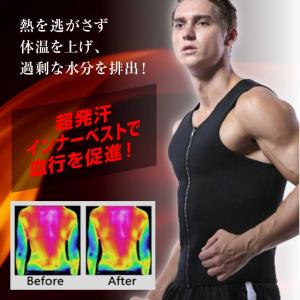 サウナスーツ メンズ トレーニング ダイエット...の詳細画像2