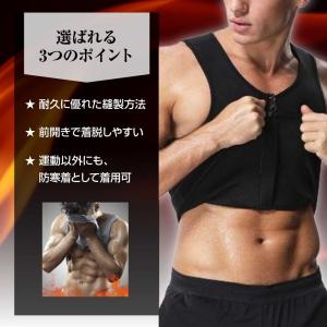 サウナスーツ メンズ トレーニング ダイエット...の詳細画像4