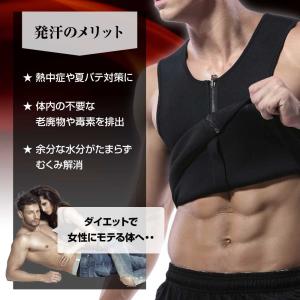 サウナスーツ メンズ トレーニング ダイエット...の詳細画像5