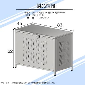 ごみ収集ボックスゴミ箱 ゴミステーション 屋外...の詳細画像3