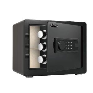 30cmブラック 金庫 緊急キー テンキー式 金属製 保管庫