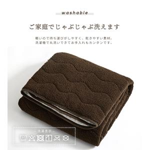 敷きパッド シングル あったか シープボア 冬...の詳細画像4
