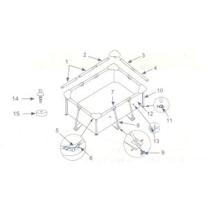 【スペア・補修用純正部品】INTEX フレーム...の詳細画像1