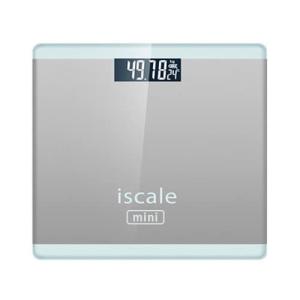 体重計 薄型 シンプル デジタル コンパクト ヘルスメーター シルバー