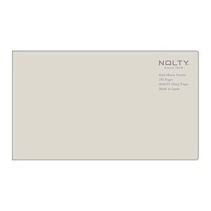 日本能率協会 ノート NOLTY ノート 方眼マトリクス 横型スリム グレージュ NTBNT3206