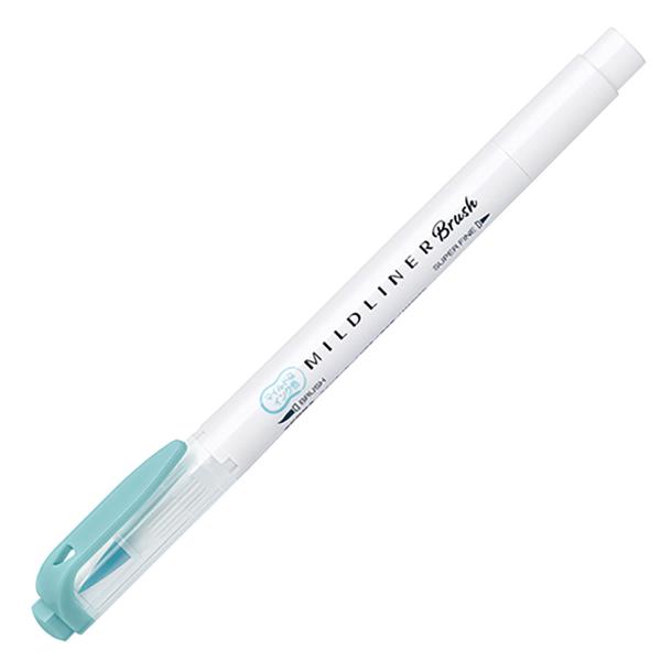ゼブラ マーカー マイルドライナーブラッシュ マイルドブルー WFT8-MBL