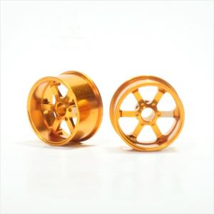 ノーブランド アルミホイール 中径 6本スポーク ゴールド