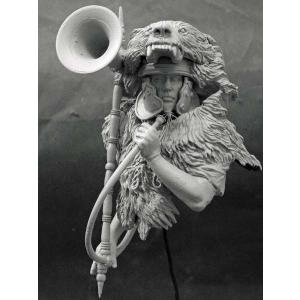 古代ローマ軍団　らっぱ手　Roman trumpeter　1/10バスト[ACM-12B20]｜miniature-park