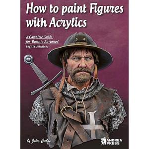 アクリルカラーによるフィギュアの塗装法（英語版）　How to Paint Figures with Acrylics (English)[AP-056I]｜miniature-park