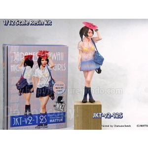 女子高生フィギュア  Japanese Kawaii highschool girls with flu mask  1/12