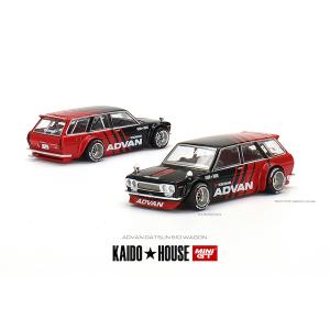 MINI GT　KHMG033　ダットサン 510 ワゴン ADVAN KAIDO HOUSE (右ハンドル) ※1/64スケール・チェイスカーの可能性有