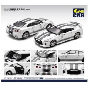 POP RACE PR64-56 STAGEA R34 Chrome Silver ※1/64スケール : ミニカー