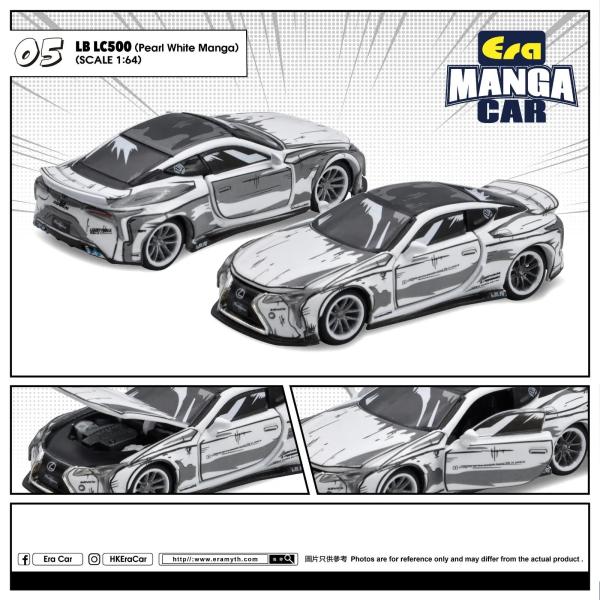 Era CAR　ME005　LB LC500 パールホワイト マンガカー ※1/64スケール