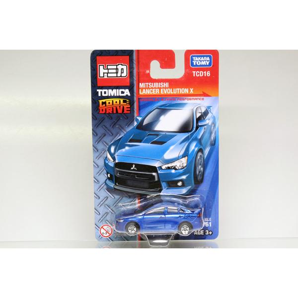トミカ　TCD16　三菱 ランサー エボリューション X (青) TOMICA COOL DRIVE