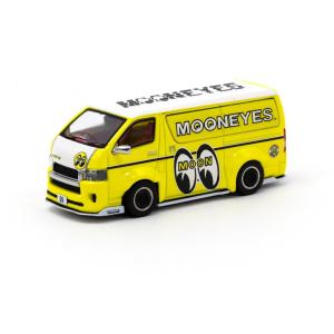 Tarmac Works  T64-038-ME トヨタ Hiace Widebody MOONEYES - Yellow