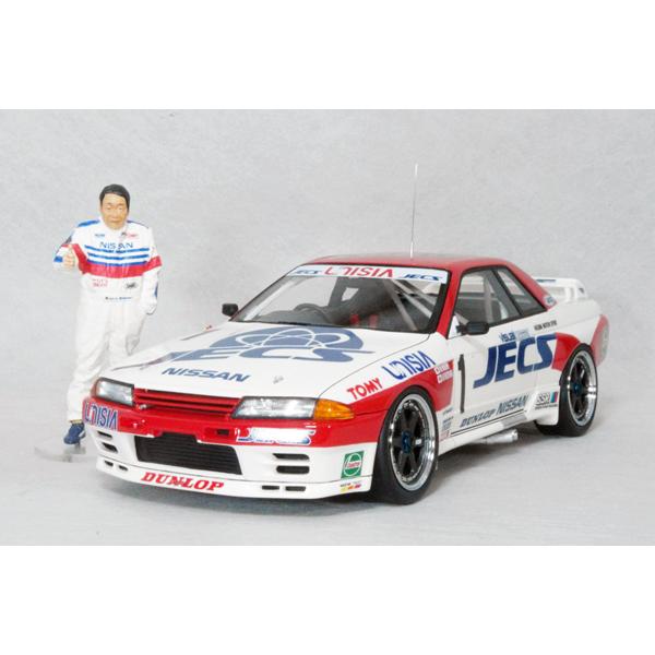 ● 1/18 ニッサン 〓 スカイライン GT-R ( BNR32 ) JECS 長谷見 選手 フィ...