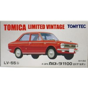 新品　トミカリミテッドヴィンテージ LV-55b トヨタカローラ 1100 2ドアセダン(赤)　2400010042805｜minicars