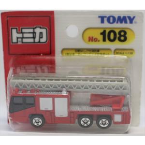 新品 トミカ 108 日野 はしご付消防車 (ブリスター) 新車シール