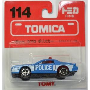 【新品】トミカ　114　シボレー　カマロ　ポリスカー　1/66　日本製　赤TOMYロゴ　ブリスター 240001011449｜minicars