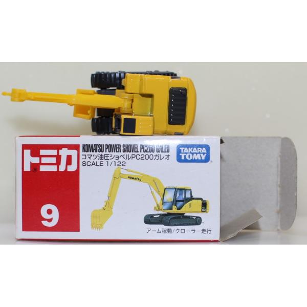 USED マーク切り取りトミカ 9コマツ 油圧ショベルPC200ガレオ 240001031622