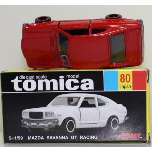USED トミカ 黒箱 80 シェリフ特注 マツダ サバンナ GT レーシング 赤 日本製 2400...
