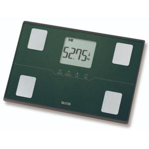 タニタ(TANITA) 体組成計 体重計 体脂肪計 BC-E01-GR『乗るピタ』50g単位 おしゃれ 強化ガラス 丈夫 薄型 収納 メタリックグリーン BCE01GR|||