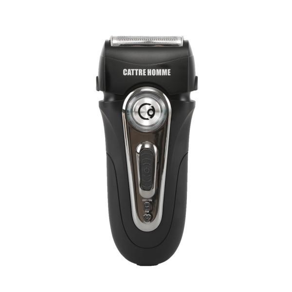 カトレオム 充電交流式 メンズ 電動 電気シェーバー シェーバー 髭剃り ブラック CTS200||...
