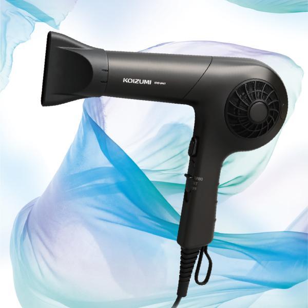 コイズミ マイナスイオン ヘアドライヤー ダークグレー 大風量 1200W ドライアー KHD944...