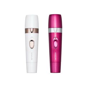 コイズミ 回転式 レディース フェイス シェーバー KLC-0720/W/P 乾電池式 電動 顔そり...