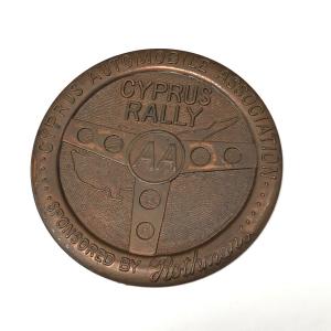 現品　CYPRUS　RALLY　AA　ステアリングモチーフ　エンブレム｜minimaruyama