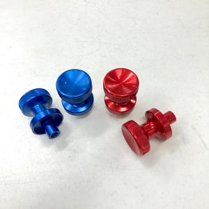 現品 アルミロッカーカバーボルトセット・レッドアルマイト : ミニ