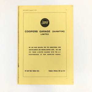 COOPER　GARAGE　ポスター｜minimaruyama