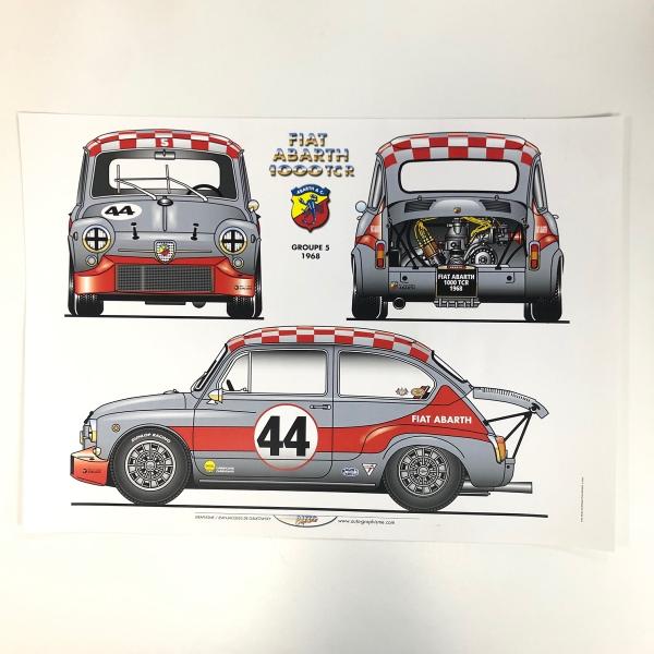 現品　FIAT ABARTH 1000 TCR ポスター