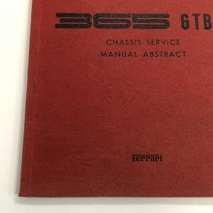 現品 Ferrari 365 GTB/4 マニュアルの詳細画像1