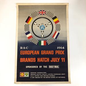 現品　EUROPEAN　GRAND　PRIX　1964　ポスター｜minimaruyama