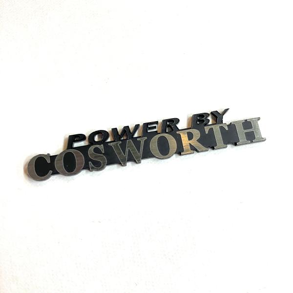 POWER BY COSWORTH　プレートステッカー・スモール