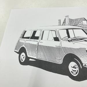 ローバーミニ カントリーマン 塗り絵用 イラストの詳細画像2