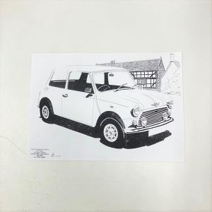 ローバーミニ 塗り絵用 イラストの商品画像