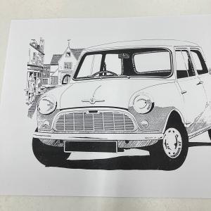 ローバーミニ 塗り絵用 イラストの詳細画像1