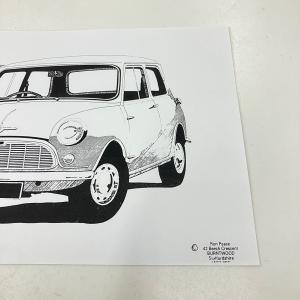 ローバーミニ 塗り絵用 イラストの詳細画像2