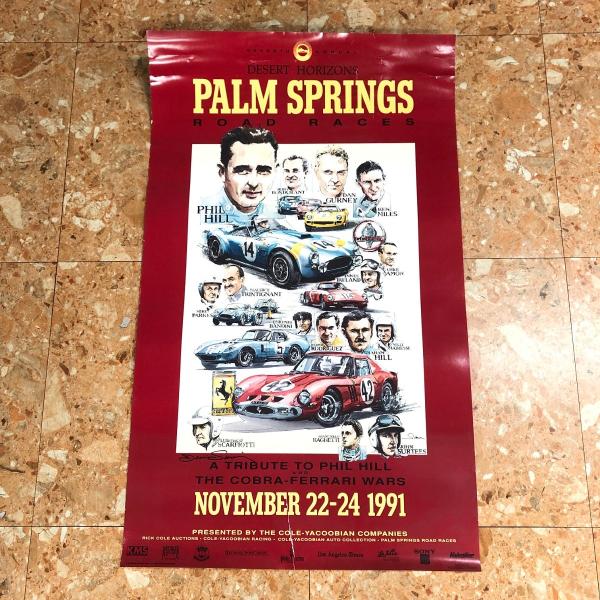 現品　PALM　SPRINGS　ROAD　RACES　1991　ポスター