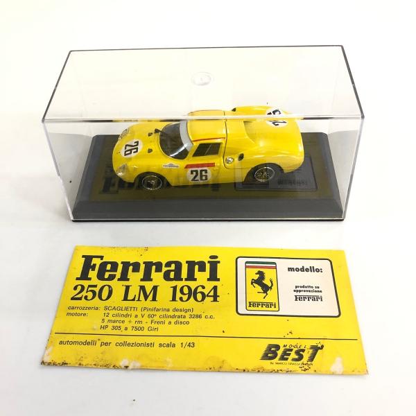 現品　ベストモデル　1/43 Ferrari 250LM 1964　ミニカー