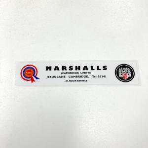 MARSHALLS of Cambridge BMC 裏貼りステッカー｜minimaruyama