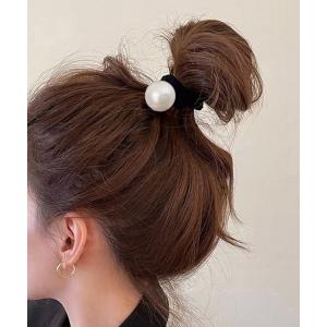 パールヘアゴム 韓国風 ヘアアクセサリー【ネコ...の詳細画像3